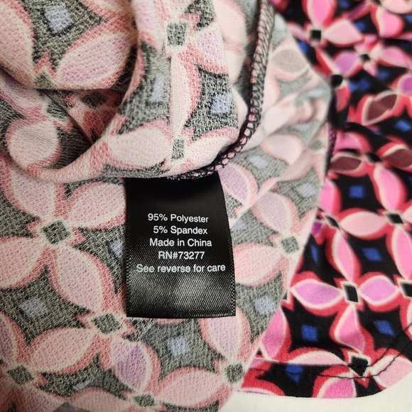 SO Goods For Life Pink and Black Flutter Sleeve Blouse Size XL Cottage Core - Picture 7 of 8